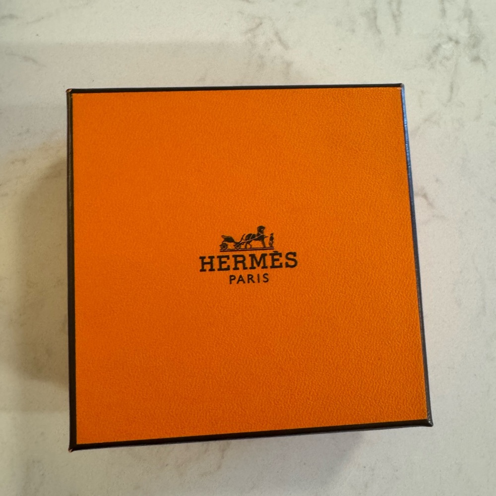 Hermes behapi double tour leather bracelet classic orange gold authentic - Picture 4 of 9